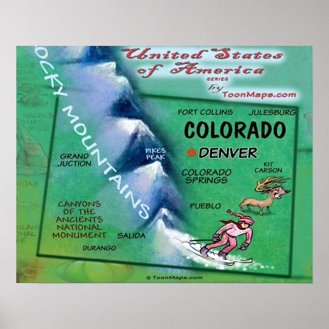 Poster Colorado USA (Devant)