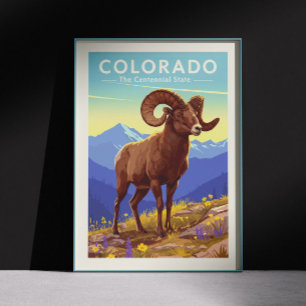 Poster Colorado vintage