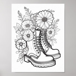 Poster Coloration pour adultes automne/automne