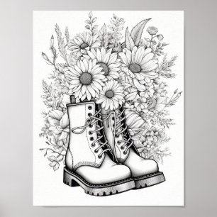 Poster Coloration pour adultes automne/automne