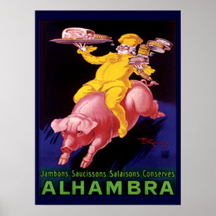 POSTER COLORÉ COUPES VINTAGES FROIDES RESTAURANT RM POSTE