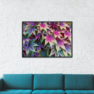 Poster Coloré Feuille d'érable d'automne