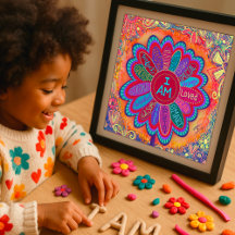 Coloré Je suis Flower Inspirational Classroom