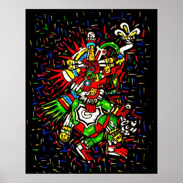 Poster coloré Kukulcan (Devant)