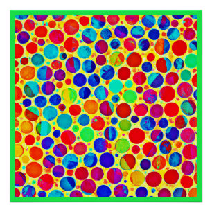 Poster Coloré Motif élégant et chic