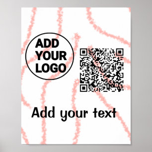 Poster Coloré simple ajouter votre logo nom image texte