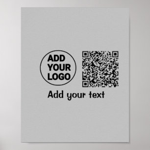 Poster Coloré simple ajouter votre logo nom image texte