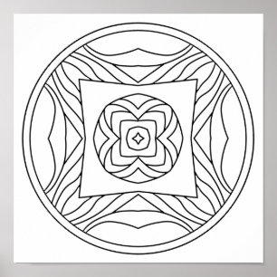 Poster Colorez votre propre mandala