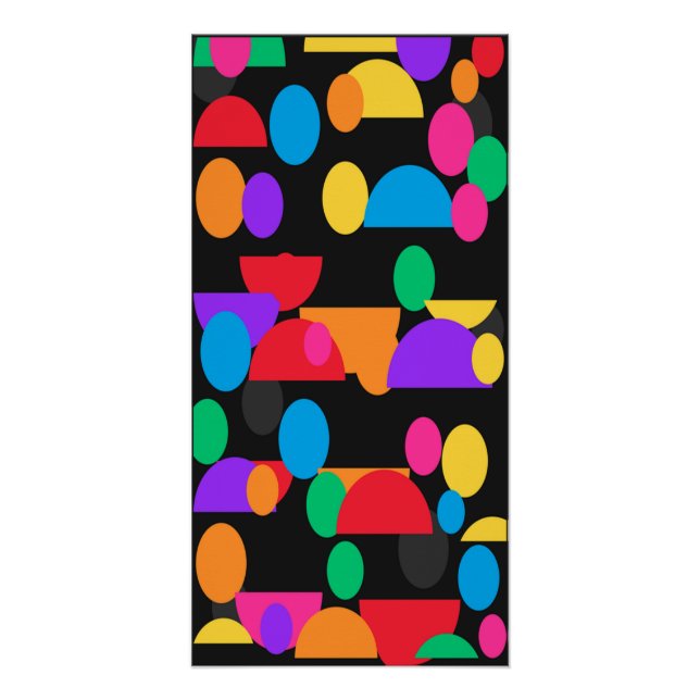 Poster Colorful Abstract Geometric Shapes Pattern – Moder (Devant)