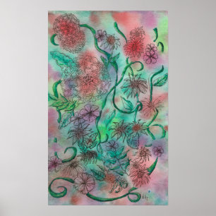 Poster Colorful Doodle Art