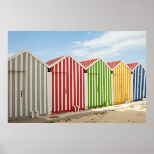 Poster Colorful Huts (Devant)