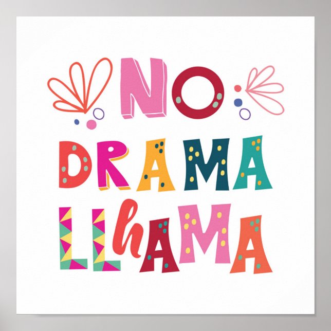 Poster Colorful no Drama Llama (Devant)
