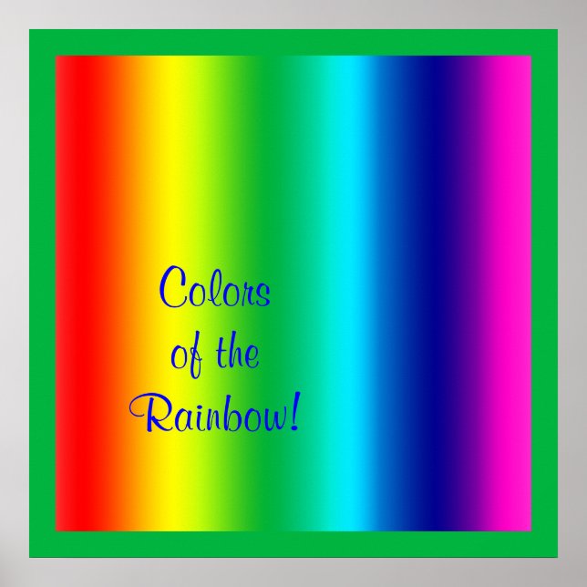 Poster Colors de Rainbow (Devant)