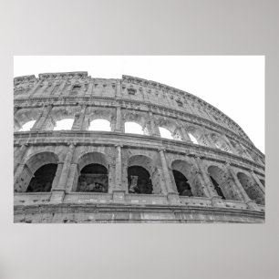 Poster Colosseum noir et blanc