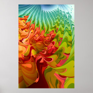 Poster Colourful Autumn Tree 