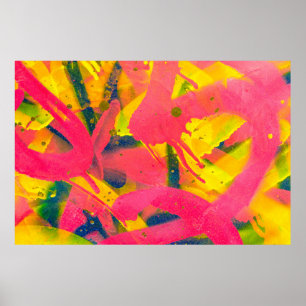 Poster Colourful Graffiti. Closeup abstract street artart