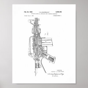 Poster Colt AR-15 Semi-Automatic Rifle Patent