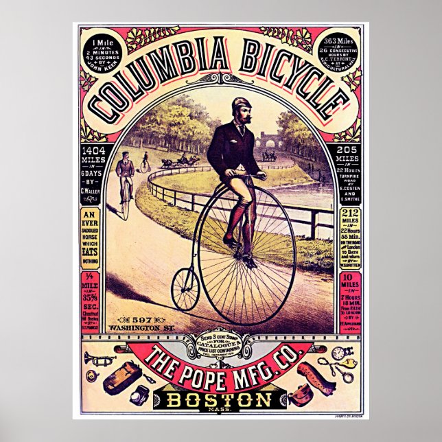 Poster Columbia Bicycle (Devant)