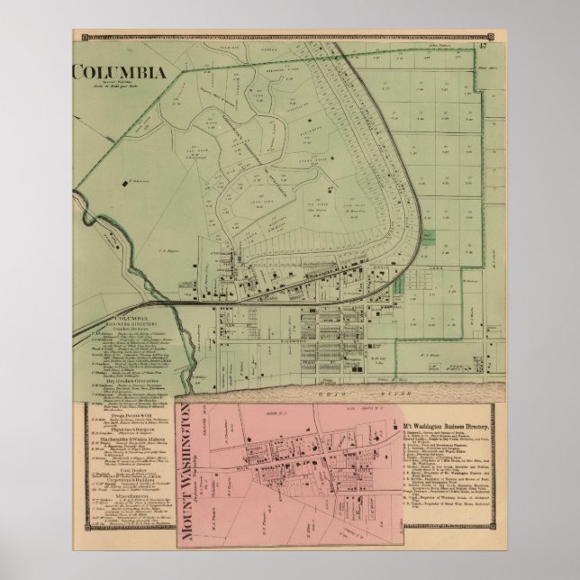 Poster Columbia, Ohio 2 (Devant)