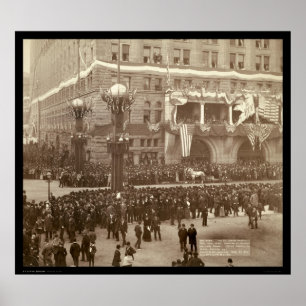 Poster Columbian Parade Chicago IL 1892