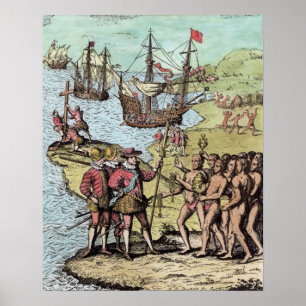 Poster Columbus à Hispaniola