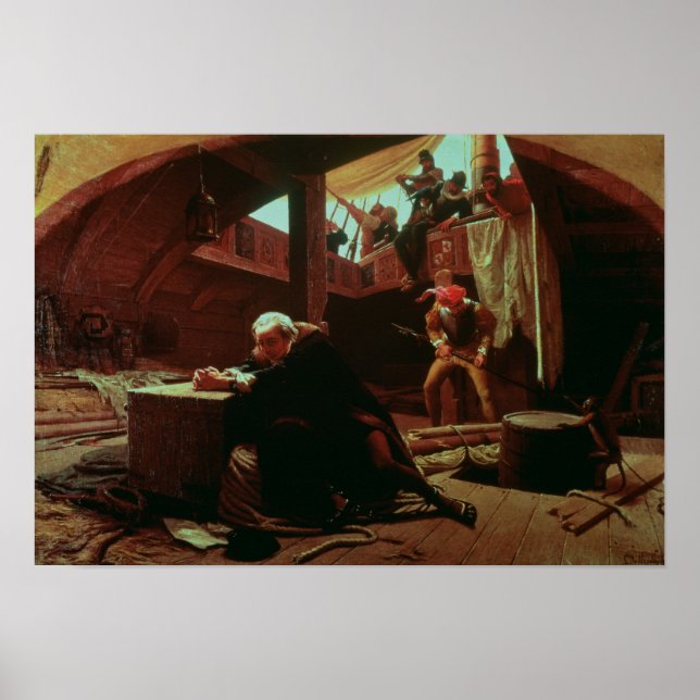 Poster Columbus in Chains, 1863 (Devant)