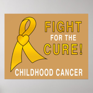 Poster Combat de Cancer d'enfance pour le traitement