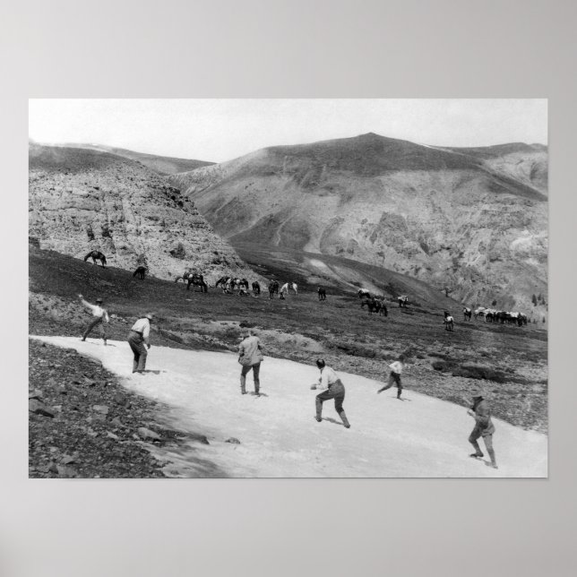 Poster Combat de snowball - US Geological Survey Field Pa (Devant)