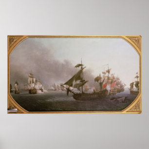 Poster Combat naval au large de l'île de Grenade