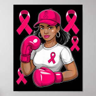 Poster Combattant de la sensibilisation au cancer du sein