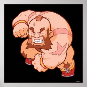 Poster Combattant Zangief 2 de poche