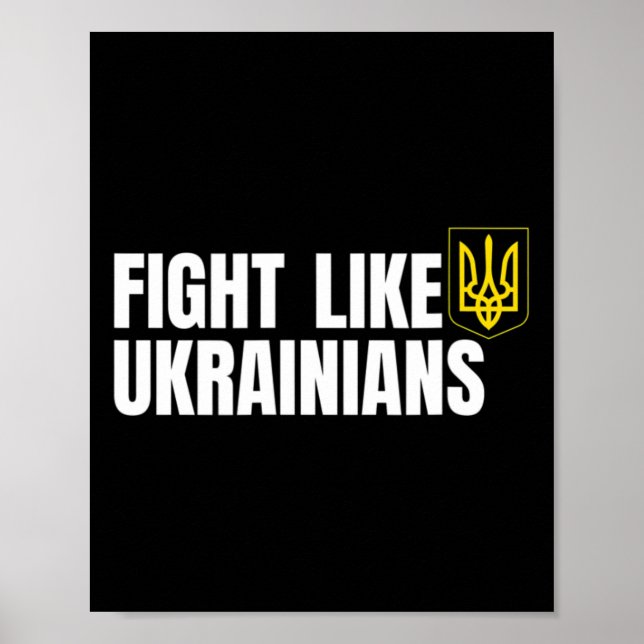 Poster Combattez comme les Ukrainiens 1  (Devant)