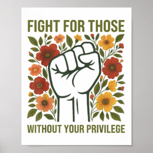Poster Combattez Pour Ceux Qui N'Ont Pas Votre Devis Priv