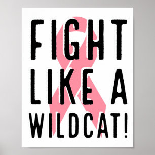 Poster Combattre comme un chat sauvage Sensibilisation au