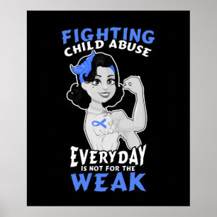 Poster Combattre La Maltraitance des enfants tous les jou