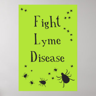 Poster Combattre l'affiche de Lyme