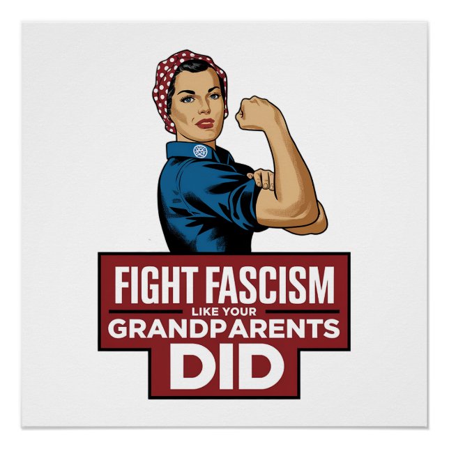 Poster Combattre Le Fascisme Comme Vos Grands-Parents L'O (Devant)