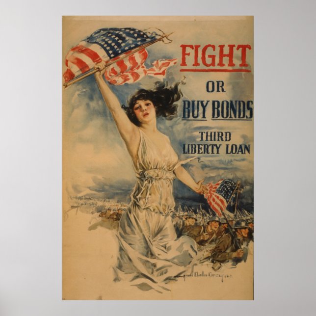 Poster Combattre ou acheter des obligations (Devant)