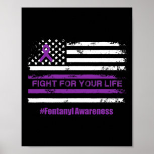 Poster Combattre pour votre vie Surdose de sensibilisatio