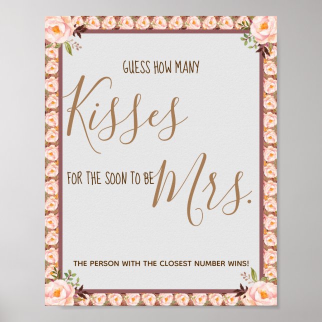 Poster Combien de baisers pour Mme Pink Shower Jeu (Devant)