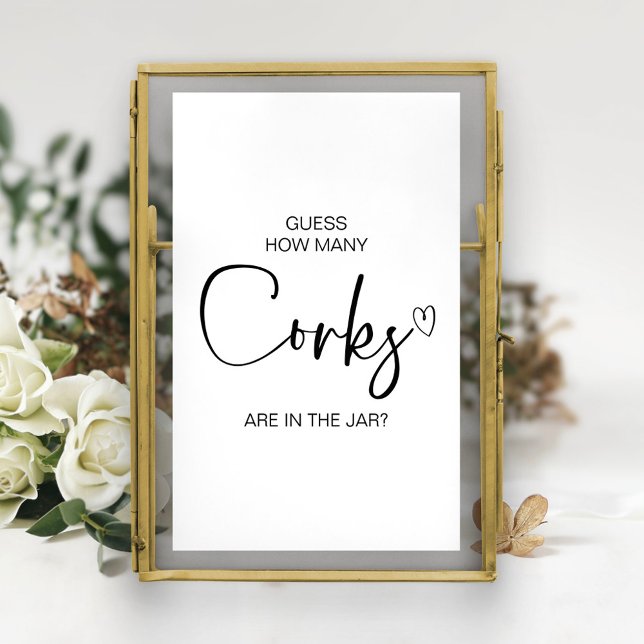 Poster Combien De Corks Sont Dans La Fête des mariées Des (Créateur téléchargé)