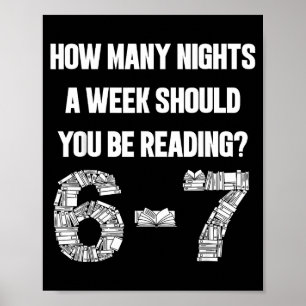 Poster Combien de nuits par semaine de lecture 6-7 67 Ens