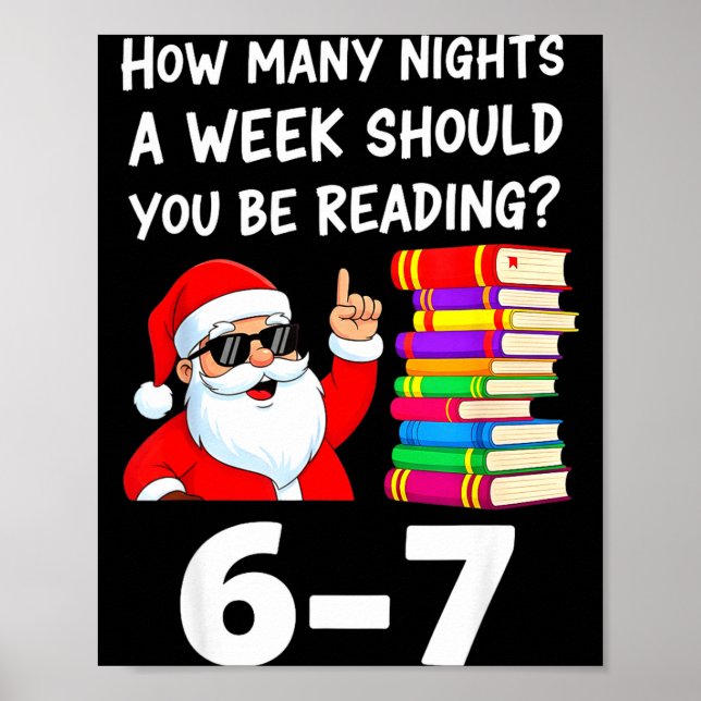 Poster Combien de nuits par semaine devriez-vous lire 67  (Devant)