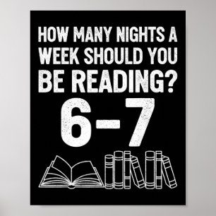 Poster Combien de nuits par semaine devriez-vous lire 6 7