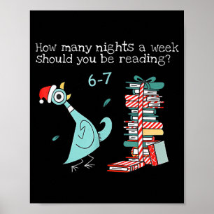 Poster Combien de nuits par semaine devriez-vous lire 6-7