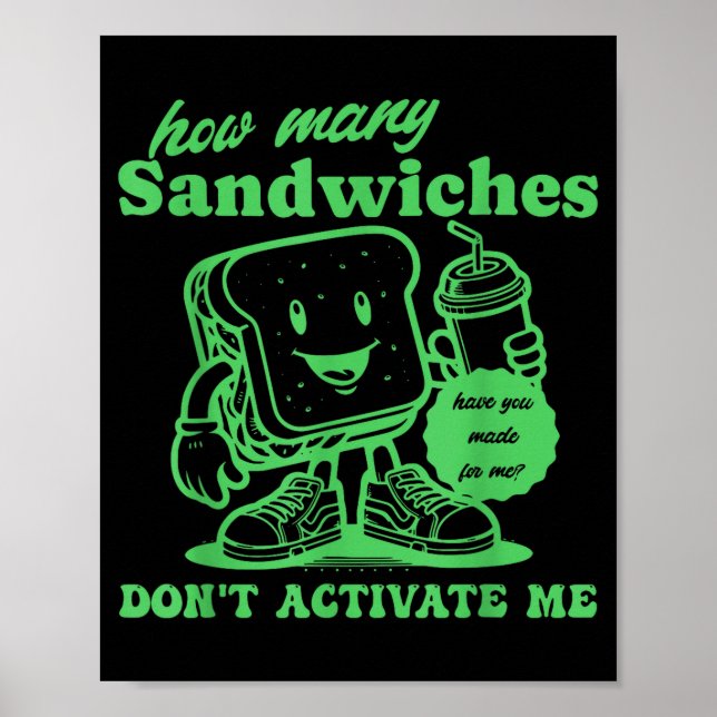 Poster Combien de Sandwichs As-Tu Pris-pour Moi_ Citation (Devant)