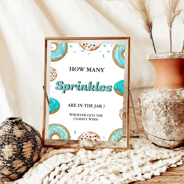 Poster Combien de SPrinkles dans le jeu de Baby shower Ja (Créateur téléchargé)