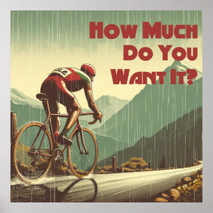 Poster Combien Le Veux-Tu Cyclisme