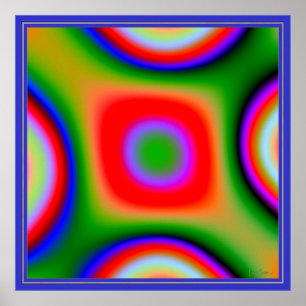 Poster Combinaison de couleurs pulsation
