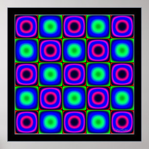 Poster Combinaisons de couleurs scintillantes